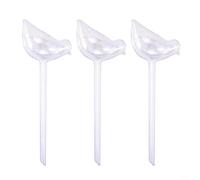 ComfyHarbor Varilla de riego para plantas de PVC, 25 cm, para interior y exterior, diseño de pájaro, sistema automático de riego automático (transparente)