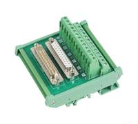 ComfyHarbor Varón a hembra DB25MG6 módulo adaptador de bloque de terminales para montaje en riel DIN con PCB de doble capa de cobre FR4 y corriente máxima de 0 7 A