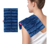 Comfytemp 18 × 30 cm Cojín Semillas Microondas Húmedo para Varias Zonas | Bolsa Térmica Húmeda de Semillas de Trigo para Espalda, Abdomen, Cuello y Hombros, para Relajación y Bienestar Diario