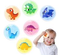 Comfytemp 6 Unidades Compresas Frías para Niños, Gel No Tóxico, 8 x 8 cm, Divertido Diseño de Dinosaurio, Compresas de Frío y Calor para Reducir Fiebre, Hinchazón, Picaduras de Insectos, Reutilizable