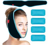 Comfytemp Bolsa de Hielo para Muelas del Juicio, 4 Unidades de Gel Reutilizable Frío y Caliente, Terapia de Frío y Calor para ATM, Mentón, Cara, Aliviar el Dolor de Después de Cirugía Facial Oral