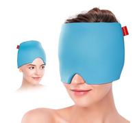 Comfytemp Gorro Frio para Migrañas Reutilizable, Gorro para Migrañas y Dolores de Cabeza, Compresa Fría Terapia de Frío para Migraña Alivio, Presión Sinusal, Ojos Hinchados, Antifaz Migraña