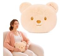 Comfytemp Saco Semillas Microondas de Peluche en Forma de Oso, 23x30 cm | Saco de Semillas para Microondas, Peluche Iltrasuave, Bolsa Semillas Microondas para Menstruación, Regalo para Mujeres, Niñas