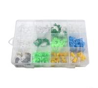 Comgooldool 160 piezas de plástico mixto de bloqueo de puerta clips de barra de alambre de coche Ers Surtido Kit con caja para reparación e instalación de molduras de panel interior del vehículo