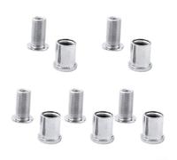 Comgooldool 5 pares de tornillos de cadena M8 x 2,4 mm, kit de tuercas de acero tipo A B C para platos individuales dobles triples MTB bicicleta de carretera ciclismo transmisión pieza de reparación