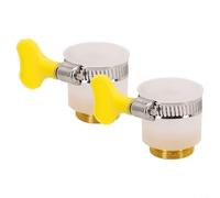 Comgooldool Adaptador de manguera de 22 mm, conector de metal para grifo de cocina, grifo mezclador, herramienta de riego de jardín, resistente a la corrosión, accesorios de boquilla de fácil