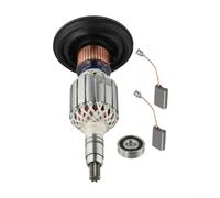 Comgooldool Armadura de anclaje de rotor de metal para martillo de demolición Bosch GBH11DE para GSH11E GBH10DE 11223EVS Kit de repuesto incluye rodamiento de cepillo de carbono gris 208 mm 4 piezas