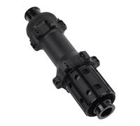 Comgooldool Buje trasero de aleación de aluminio para bicicleta de carretera de 142 x 12 mm, eje pasante, 4 rodamientos de bloqueo central, cubo de freno de disco para 24 horas Rafor para radios de