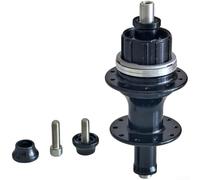 Comgooldool Buje trasero de aluminio para bicicleta plegable Brompton 5 6 7 velocidades 20 agujeros 4 rodamientos 112 mm O.L.D para hg Freehub pieza de rueda ligera para 3Sixt Bike Upgrade Negro