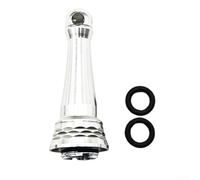Comgooldool Carrete de pesca Barra de soporte de equilibrio 11.7mm CNC Aleación de aluminio Tornillo anticolisión para Daiwa Fuego Tatula Prorex Luvias Caldia Carrete Reparación Parte (plata)