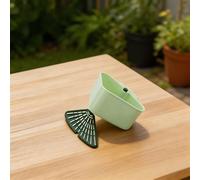 Comgooldool Cesta de drenaje para fregadero colgante, colador de filtro de alimentos de esquina con diseño de succión para lavar frutas y separar el agua en la cocina del hogar, verde o amarillo, 12 x