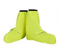 Comgooldool Cubiertas impermeables de alta visibilidad para zapatos de ciclismo con tiras reflectantes, cremallera ajustable y correa para tacos, lluvia ligera para ion para carretera MTB