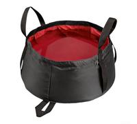 Comgooldool Cuenca de agua plegable portátil 8.5L Ultraligero 210D Nylon Cubo plegable para Campamento Ing Senderismo Viajes al aire libre Lavabo Pies Baño Mascota Beber Azul (Rojo)