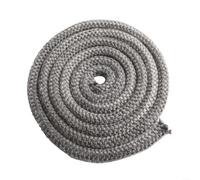 Comgooldool Cuerda de fibra de vidrio de alta temperatura con junta redonda para estufa de leña, quemador de leña, horno de chimenea, reparación de calderas, tira flexible resistente al calor, 2,5 m