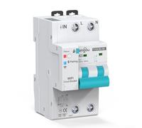 Comgooldool Disyuntor inteligente WiFi para Tuya Smart-Life 4 polos 63A con medición de energía, control remoto y supervisión de aplicaciones de sobrecarga, cortocircuito, protección contra