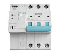 Comgooldool Disyuntor inteligente WiFi para Tuya Smart-Life 4 polos 63A con medición de energía, control remoto y supervisión de aplicaciones de sobrecarga, cortocircuito, protección contra