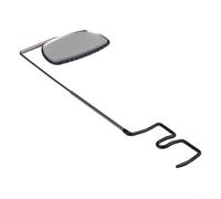 Comgooldool Espejo retrovisor ajustable de 360° para ciclismo, acero inoxidable y ABS, para gafas de sol y cascos, negro, 168 x 63 mm
