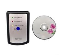 Comgooldool FH-168 Probador de fase de altavoz de coche para verificación de polaridad y pH, comprobador de polaridad de audio con indicadores LED, funciona con batería de litio (6F22, batería no