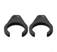 Comgooldool Hebilla de pedal de liberación rápida, 2 piezas para bicicleta plegable Brompton, cubierta de bloqueo ABS evita que el pedal se caiga, para MKS Tiparts Ofix, fácil de instalar, negro