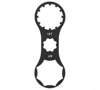 Comgooldool Herramienta de llave de horquilla delantera de aleación de aluminio para horquillas de suspensión SR Suntour-XCR XCT XCM RST, llave de reparación de mantenimiento negra para piezas de