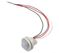 Comgooldool Interruptor de sensor de movimiento infrarrojo PIR, para tiras de luz LED, DC5-24V 5A, detector automático ajustable, con función fotosensible y de retardo, para mini sensores automáticos