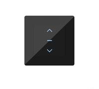 Comgooldool Interruptor inteligente para persianas y cortinas motorizadas, estándar UE/Reino Unido, Wi-Fi de 2,4 GHz (aplicación Tuya/Smart Life), carga de 600 W, ABS ignífugo, blanco o negro, 50 x 50