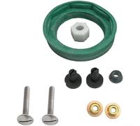 Comgooldool Kit de acoplamiento de tanque de inodoro a tazón para estándar americano, juego de reparación completo con tornillos, tuercas, juntas, herrajes de plástico para una conexión segura sin