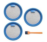 Comgooldool Kit de filtros para aspiradora AEG serie 6000/7000 ESKW6, filtros de repuesto con cepillo de limpieza para aspiradora inalámbrica, captura de polvo, 3 filtros y 1 cepillo