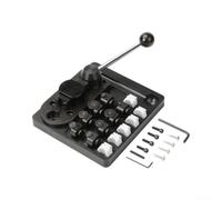 Comgooldool Kit de herramientas mejorado para doblar anillos con troqueles de nailon para hacer joyas, máquina dobladora de metal para plata, oro, cobre, moldes rectangulares de 12-22 mm, placa base