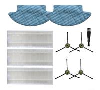 Comgooldool Kit de piezas de repuesto para Dreame M210 M210S y para ROBOROCK Life K2 K3 K4 K5, incluye cepillos laterales, filtros, paños de fregona y herramienta de limpieza para accesorios de