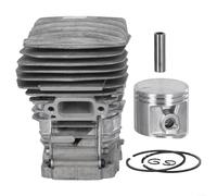 Comgooldool Kit de pistón y cilindro cromado de 47 mm para motosierra Stihl-MS291, pieza 1141 020 1206, juego de repuesto de acero de alta durabilidad, fácil de instalar, acabado plateado