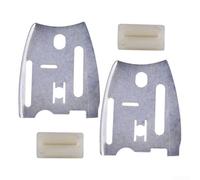 Comgooldool Kit de placa de barra guía y rayas de parachoques para motosierra 61 66 181 266 268 272 281 288, reemplaza 501814801 501517201, piezas de reparación de plástico de metal para sierra XP