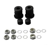 Comgooldool Kit de reconstrucción de camión de monopatín con bujes duros de 90 A, copas pivotantes, tuercas de eje y arandelas para camiones Longboard de 5 pulgadas, juego de piezas de goma que