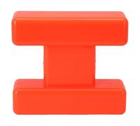 Comgooldool Marcador de línea de pesca flotante, bobinador en forma de I para aparejos de terminal de pesca de carpa, material de polietileno naranja con hebilla de cambio rápido, tamaño S/L
