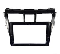 Comgooldool Marco de pantalla de navegación de 9 pulgadas para Toyota para YARIS para VIOS 2008-2013, panel de bisel estéreo de plástico ABS, 2 DIN GPS ajuste de montaje para consola central