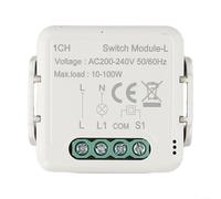 Comgooldool Módulo de interruptor de luz inteligente para Tuya y aplicación Smart-Life, no requiere cable neutro, interruptor de control de relé de 200-240 V 50/60 Hz compatible con Zigbee y asistente