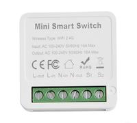 Comgooldool Módulo de interruptor de paso inteligente para aplicación Tuya Smart-Life, relé WiFi 16A, para cajas de pared de la UE/Reino Unido, funciona con Home-Assistant, control de circuito de 1 o