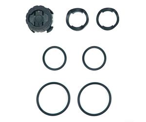 Comgooldool Nylon cuarto de vuelta bicicleta computadora montaje rápido soporte con absorción de choque anillos de goma para Garmin ciclismo Gear negro