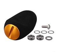 Comgooldool Pomo de mango de carrete giratorio para Daiwa y Shimano, agarre de carrete de pesca de EVA con junta de rodamiento, 38 x 24 mm, se adapta a tamaños de eje de 26,5 a 27,5 mm x 4 mm, 1 juego