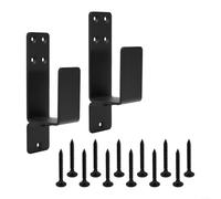 Comgooldool Reinfor - Soportes de barrera forzados para puerta de madera de 2 x 4, kit de barra de seguridad de acero resistente para seguridad del hogar, diseño en forma de U para cobertizo de garaje