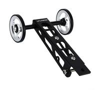 Comgooldool Rueda fácil de aleación de aluminio para bicicleta plegable Birdy serie 1/2/3, rodillo trasero ligero y silencioso de repuesto para RHINE, accesorio de componente de bicicleta en negro