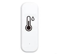 Comgooldool Sensor inteligente de temperatura y humedad para aplicación Tuya Smart-Life, termohigrómetro inalámbrico para interiores con monitoreo remoto, registro de datos y exportación, para Alexa