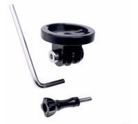 Comgooldool Soporte adaptador de montaje para computadora de bicicleta para Garmin 520 Plus 530 830 1030, soporte ABS para GPS de ciclismo con cámara deportiva y extensión de luz, base frontal negra