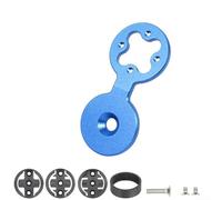 Comgooldool Soporte de aleación de aluminio para auriculares de bicicleta para Garmin Edge 20 25 200 500 510 520 800 810, serie Wahoo y Bryton-Rider, soporte GPS de ciclismo con pernos (azul)