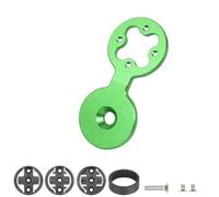 Comgooldool Soporte de aleación de aluminio para auriculares de bicicleta para Garmin Edge 20 25 200 500 510 520 800 810, serie Wahoo y Bryton-Rider, soporte GPS de ciclismo con pernos (verde)