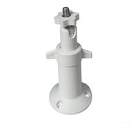 Comgooldool Soporte de montaje de vigilancia al aire libre blanco para cámaras alimentadas con energía solar, rótula de rotación de 360 grados, interfaz de 1/4 pulgadas, instalación segura de techo de