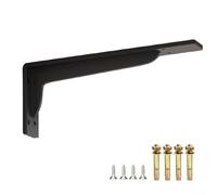 Comgooldool Soporte triangular para estante de alta resistencia, capacidad de carga de 400 kg, montaje en pared, hecho de acero laminado en frío con revestimiento resistente al óxido, acabado negro (8