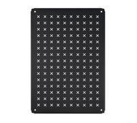 Comgooldool Tablero de mesa portátil de acero inoxidable para sistema IGT al aire libre para Camp Ing Gear 25 x 36 cm, panel plano negro para senderismo, picnic, barbacoa, cocina resistente al