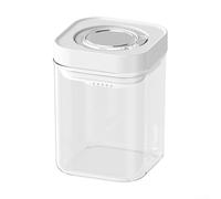Comgooldool Tarro hermético de almacenamiento de alimentos de 2300 ml con tapa de temporizador de fecha, contenedor organizador de cocina sellado PET + ABS para productos secos, apilable y a prueba de