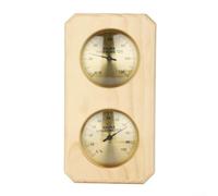 Comgooldool Termómetro mecánico de sauna higrómetro para montaje en pared COMBO Medidor de madera para calefacción de sala de vapor Monitor de refrigeración de doble función Medidor de humedad de